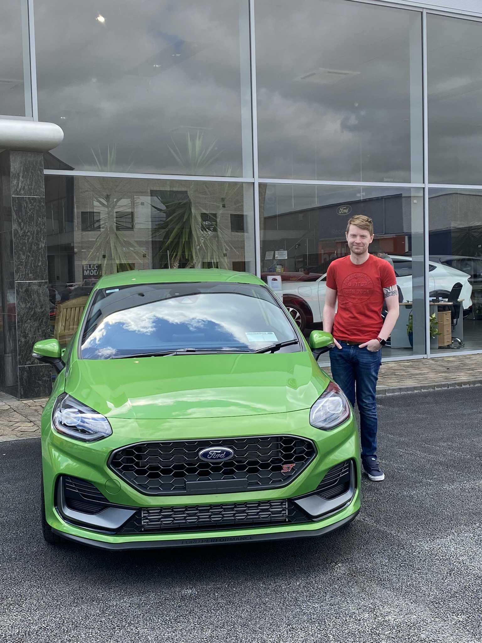 Nick with the Fiesta ST he sold to get into an Explorer